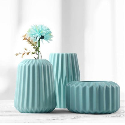 Tabletop Ceramic Vases, Three Shapes in Five Colors, view 8