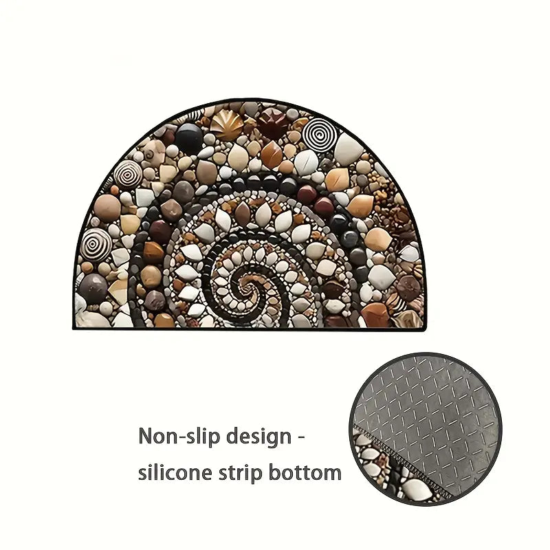 Half Round Pebble Print Doormat, Two Sizes, view 8
