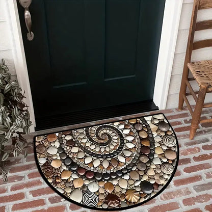 Half Round Pebble Print Doormat, Two Sizes, view 7