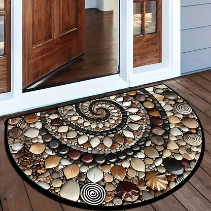 Half Round Pebble Print Doormat, Two Sizes, view 5