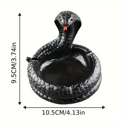 Coiled Cobra Resin Ashtray in Three Painted Finishes, view 4