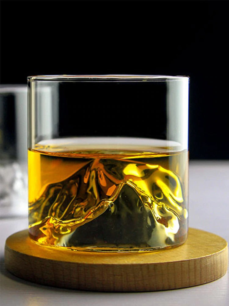 Japanese Whiskey Glass with Wooden Box, 6.8 oz
