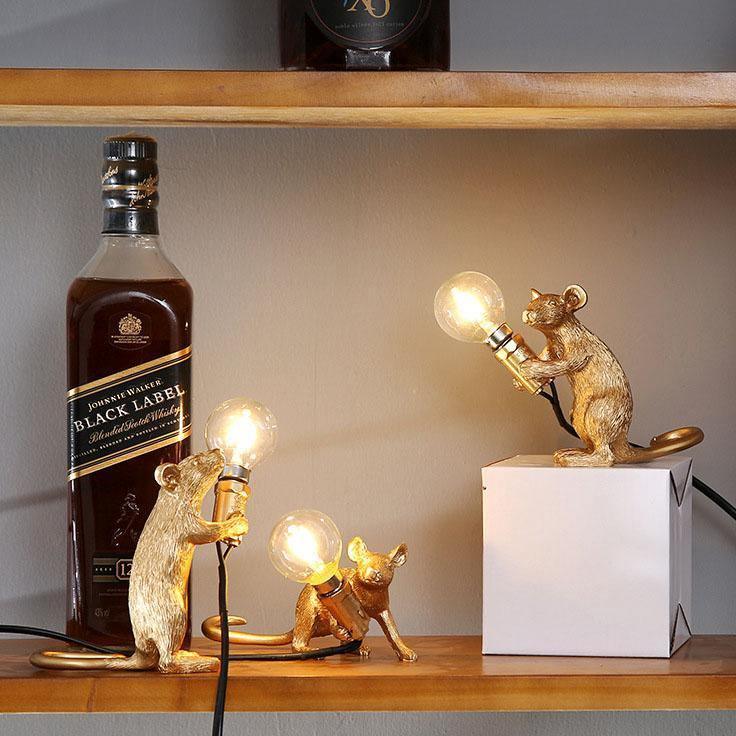 Mouse Figure Accent Lamp in Three Poses, view 9