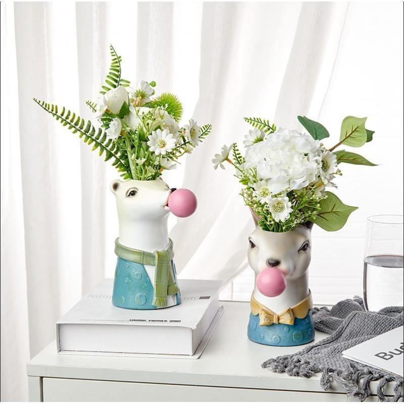 Bubblegum Animal Bust Vase in Five Styles, view 28
