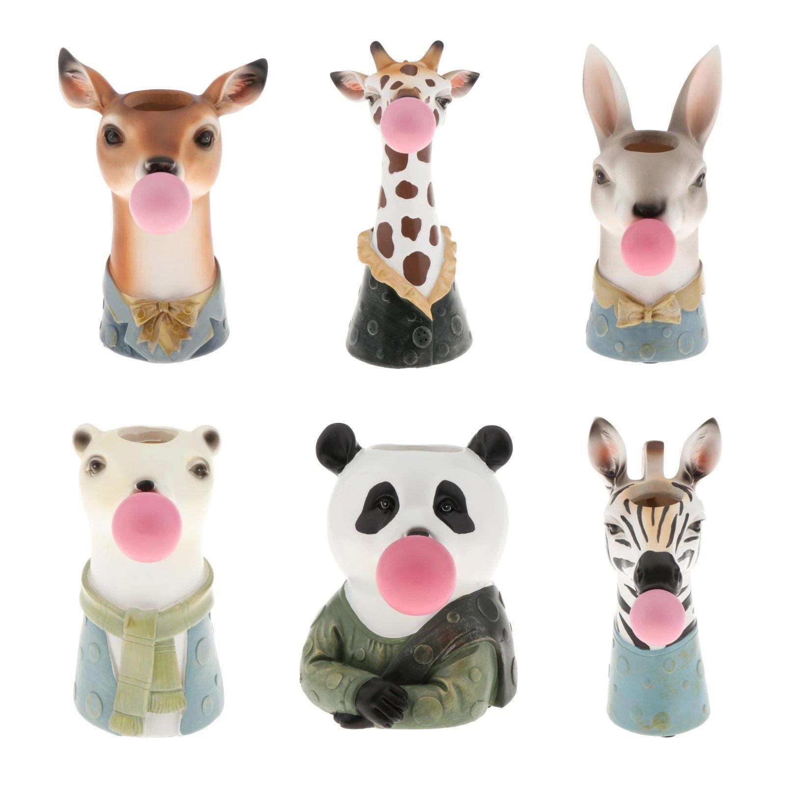 Bubblegum Animal Bust Vase in Five Styles, view 25