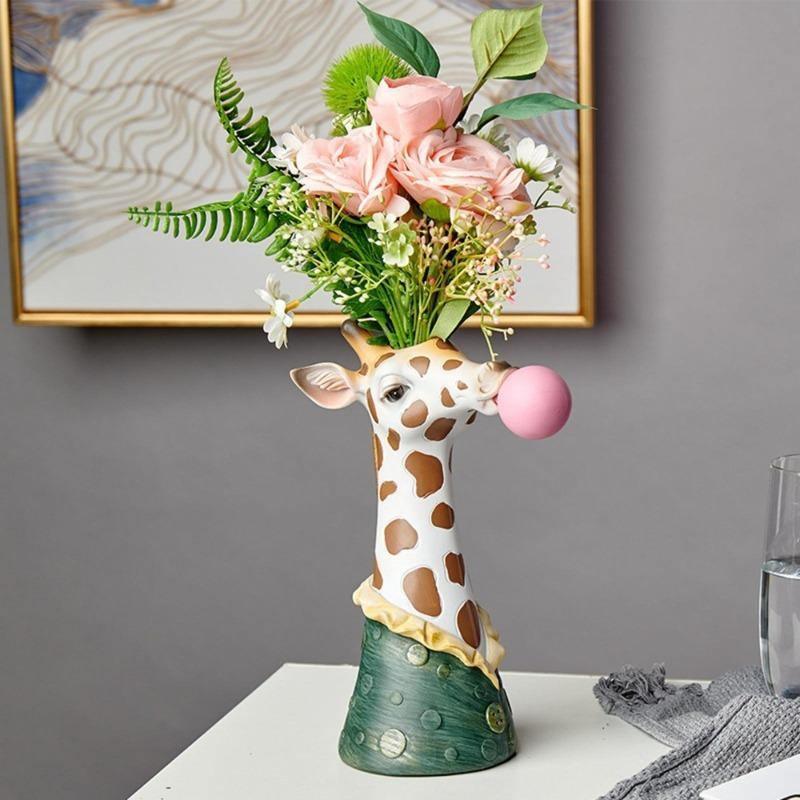 Bubblegum Animal Bust Vase in Five Styles, view 3