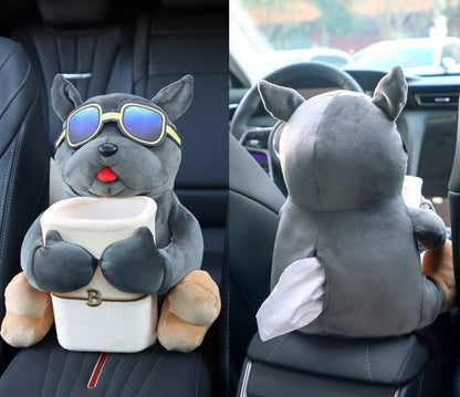 Dog Shaped Car Tissue, Trash and Storage Box, view 6