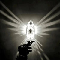Eagle or Owl Wall Lamp, Battery Powered, No Wiring