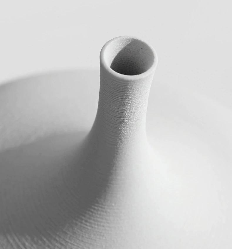 Slim Textured Ceramic Vases, White or Black, view 3