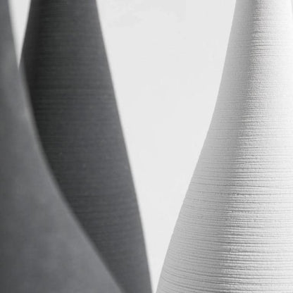 Slim Textured Ceramic Vases, White or Black, view 4