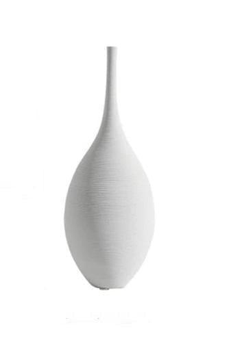 Slim Textured Ceramic Vases, White or Black, view 9