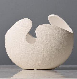 Cracked Egg Ceramic Vase in Off White, 3 Sizes, view 3