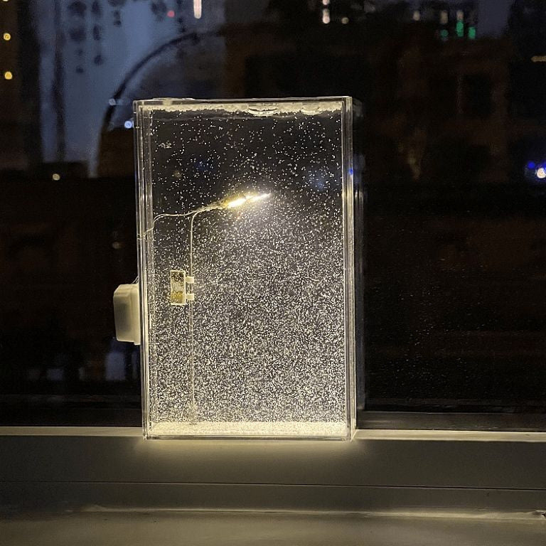 Falling Snow Effect Night Light, Warm Glow
