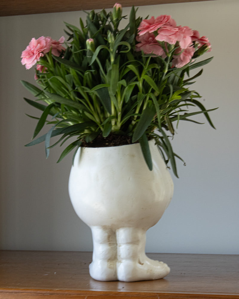 Resin Face Planter with Drainage Hole, Six Characters, view 13