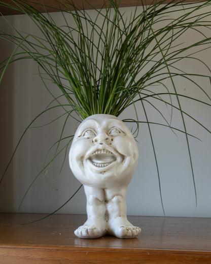 Resin Face Planter with Drainage Hole, Six Characters, view 29