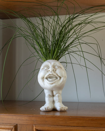 Resin Face Planter with Drainage Hole, Six Characters, view 30
