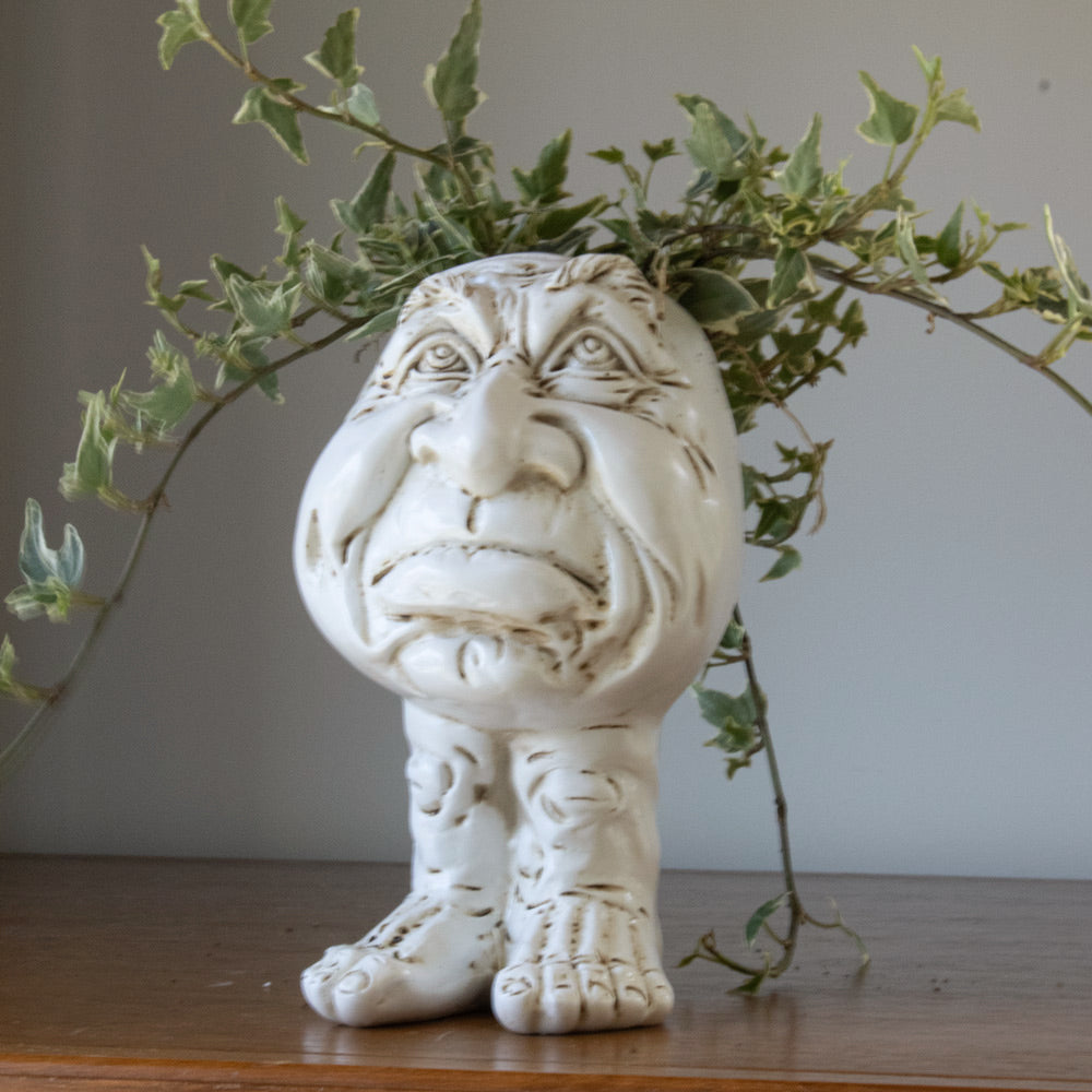 Resin Face Planter with Drainage Hole, Six Characters, view 20