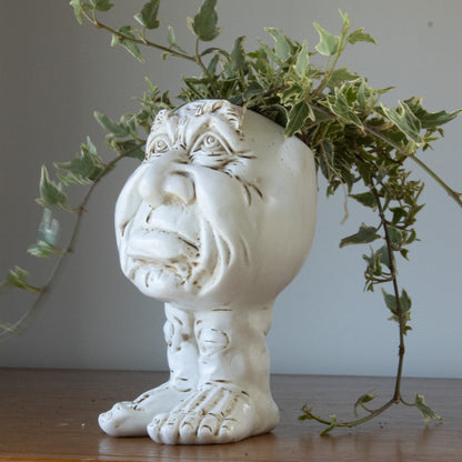 Resin Face Planter with Drainage Hole, Six Characters, view 6