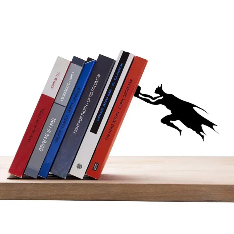 Metal Superhero Floating Bookshelf and Bookend, view 10