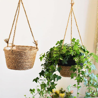 Jute Rope Hanging Planter Basket, 7.9 in, view 4