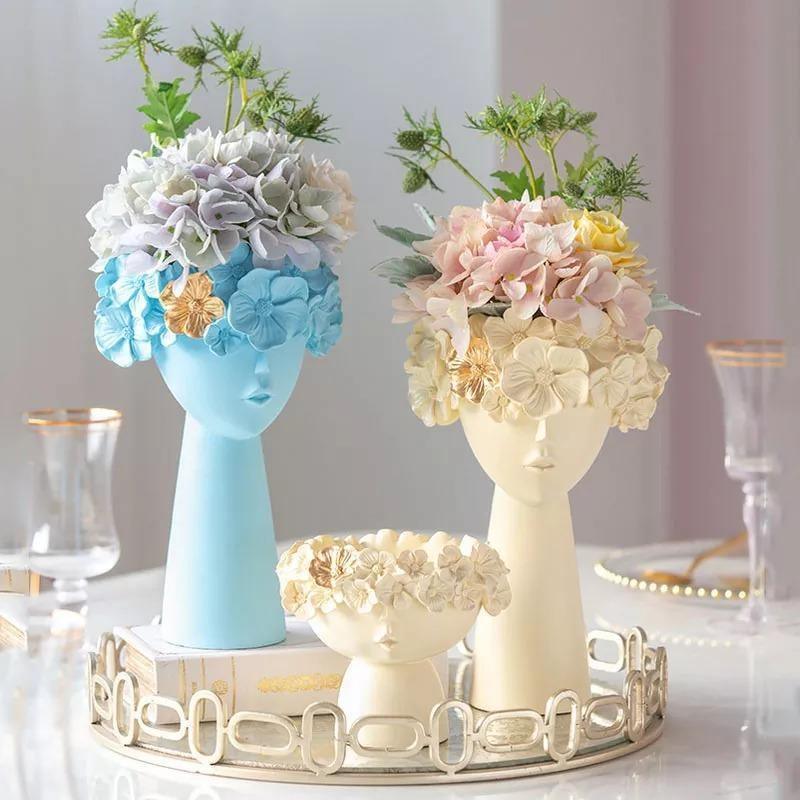 Resin Crown Shaped Flower Holder, Tall or Short