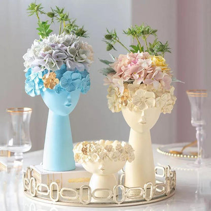 Resin Crown Shaped Flower Holder, Tall or Short