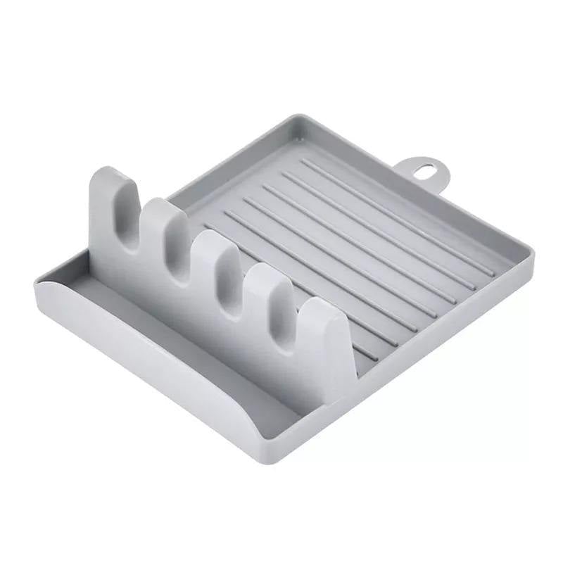 Silicone Utensil Holder with Four Slots and Drip Base, view 8