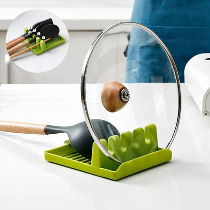 Silicone Utensil Holder with Four Slots and Drip Base, view 7