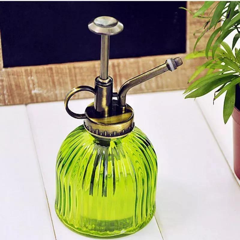 Ribbed Glass Plant Mister with Retro Pump, view 7
