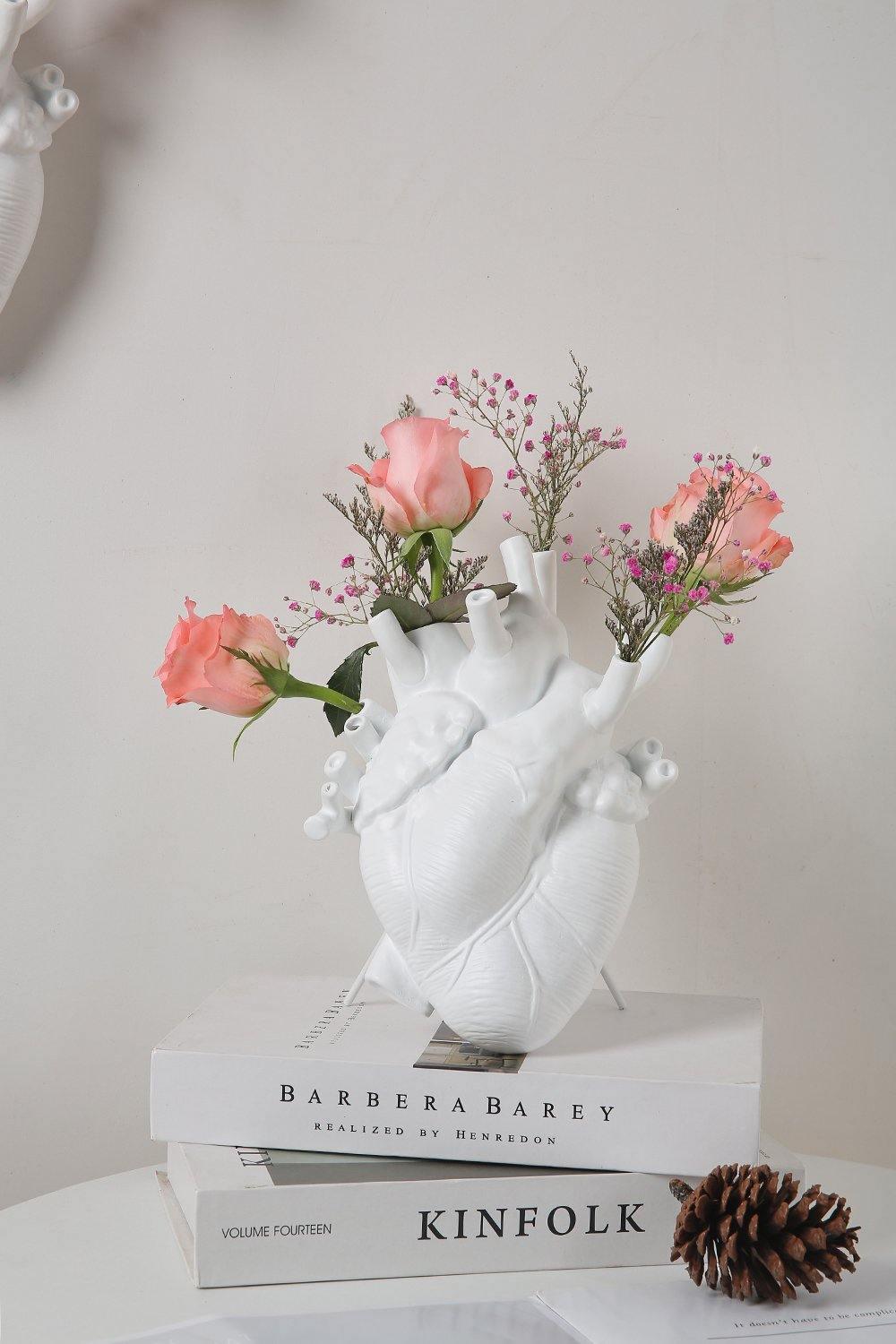 Anatomical Heart Vase for Dried Stems, Two Sizes, view 14