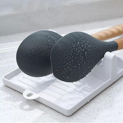 Silicone Utensil Holder with Four Slots and Drip Base, view 9