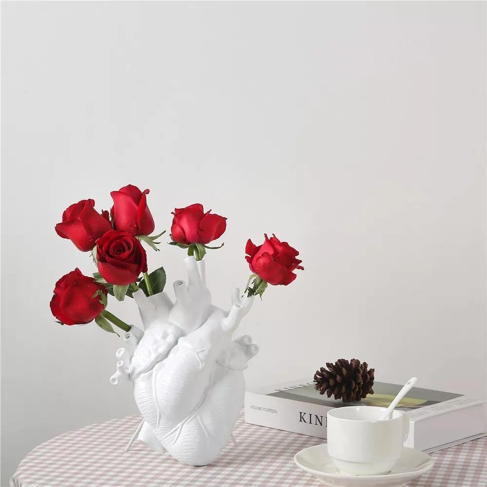 Anatomical Heart Vase for Dried Stems, Two Sizes, view 5