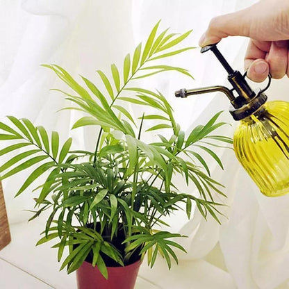 Ribbed Glass Plant Mister with Retro Pump, view 6