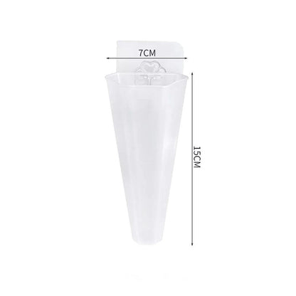 Wall Hanging Planters, Cone or Circle, White or Clear, view 12