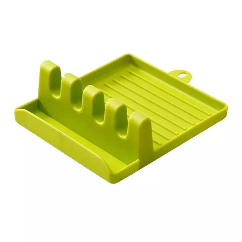 Silicone Utensil Holder with Four Slots and Drip Base, view 12