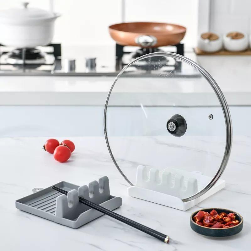 Silicone Utensil Holder with Four Slots and Drip Base, view 5