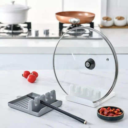 Silicone Utensil Holder with Four Slots and Drip Base, view 5