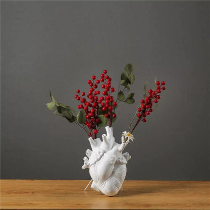 Anatomical Heart Vase for Dried Stems, Two Sizes, view 3
