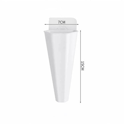 Wall Hanging Planters, Cone or Circle, White or Clear, view 10