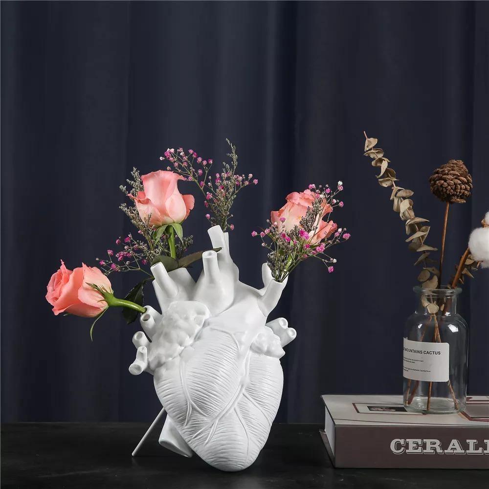 Anatomical Heart Vase for Dried Stems, Two Sizes, view 6