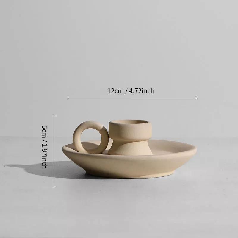 Matte Beige Ceramic Vase, 12 Sculptural Styles, view 13