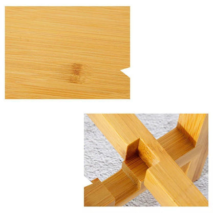 Bamboo Plant Stand with Four Leg Base, view 8