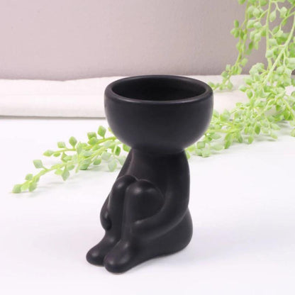 Little Person Ceramic Succulent Planter, Six Poses, view 38