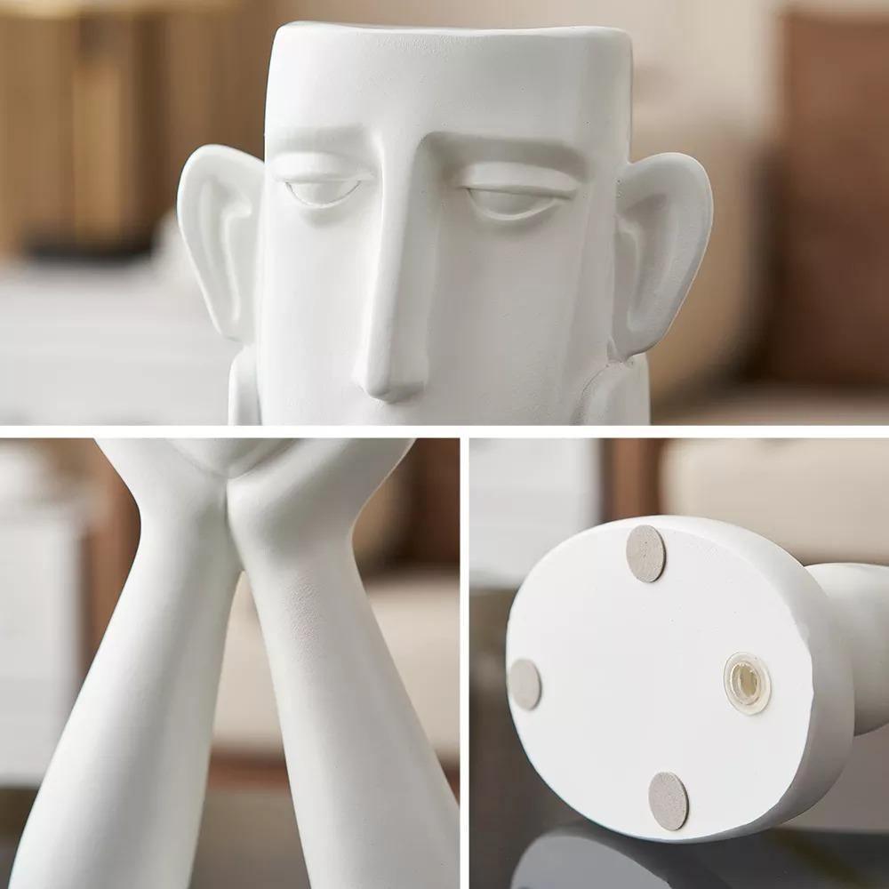 Face Planter Sculpture Trio in Resin with Drainage, view 9