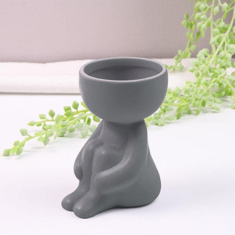 Little Person Ceramic Succulent Planter, Six Poses, view 39