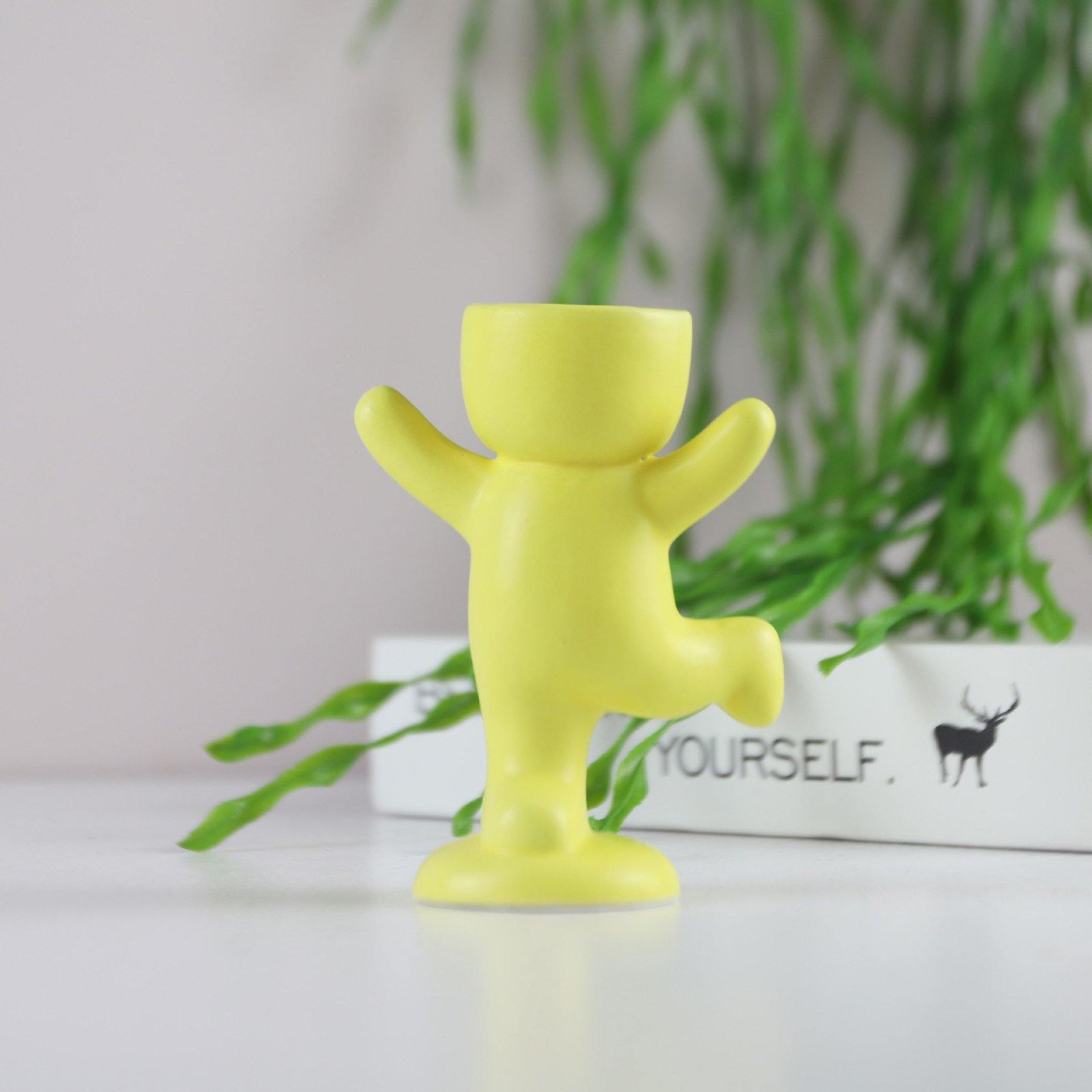 Little Person Ceramic Succulent Planter, Six Poses, view 27