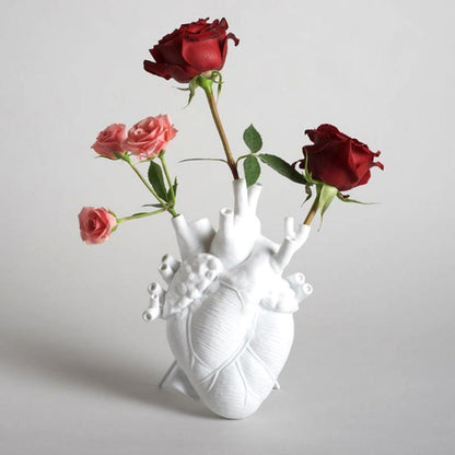 Anatomical Heart Vase for Dried Stems, Two Sizes