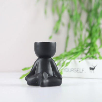 Little Person Ceramic Succulent Planter, Six Poses, view 21