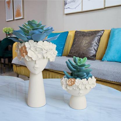 Resin Crown Shaped Flower Holder, Tall or Short, view 4