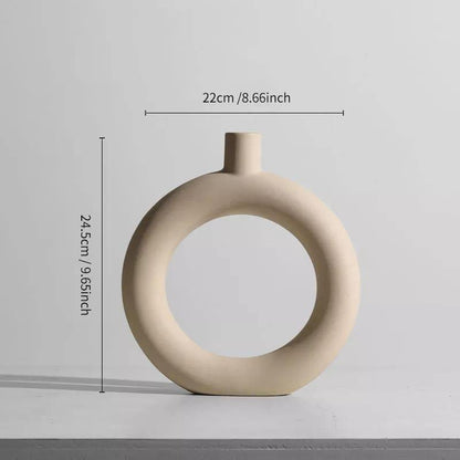 Matte Beige Ceramic Vase, 12 Sculptural Styles, view 23